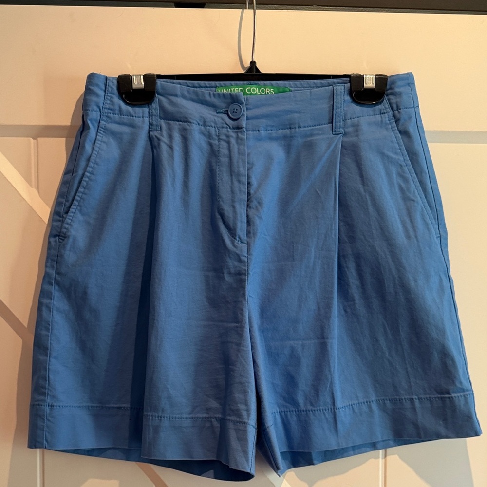 United Colors Of Benetton Women's Sky Blue Bermudas